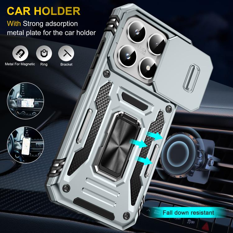 For Xiaomi 17 Armor PC Hybrid TPU Camera Shield Phone Case