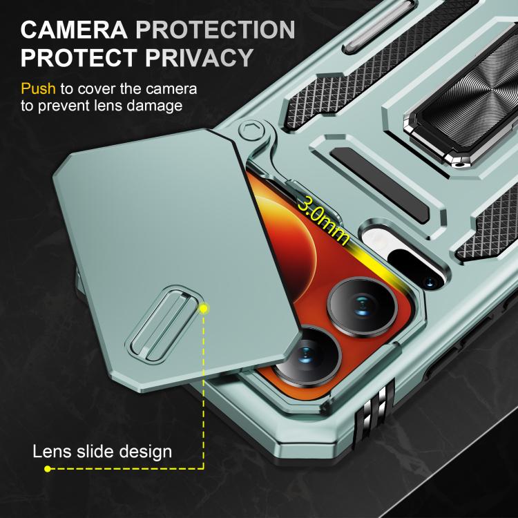 For Xiaomi 17 Pro Armor PC Hybrid TPU Camera Shield Phone Case