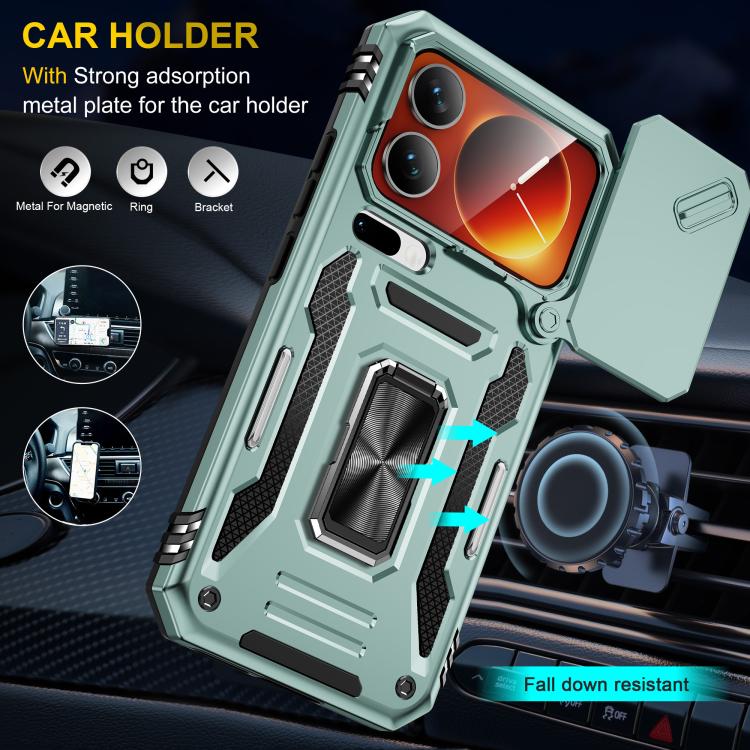 For Xiaomi 17 Pro Armor PC Hybrid TPU Camera Shield Phone Case