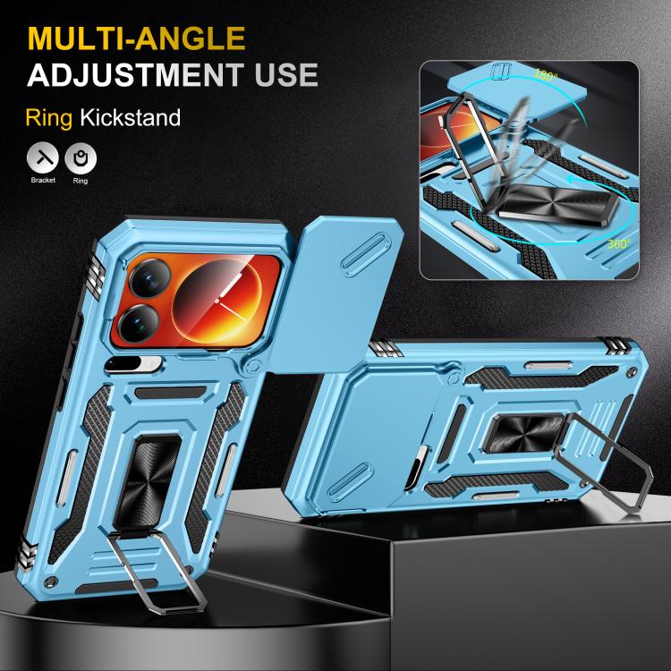 For Xiaomi 17 Pro Armor PC Hybrid TPU Camera Shield Phone Case