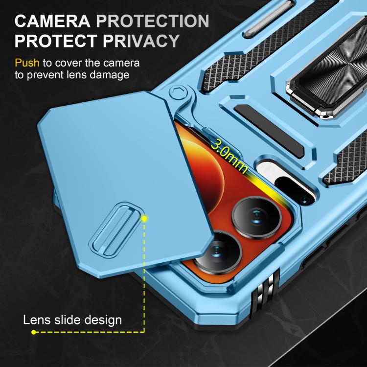 For Xiaomi 17 Pro Armor PC Hybrid TPU Camera Shield Phone Case