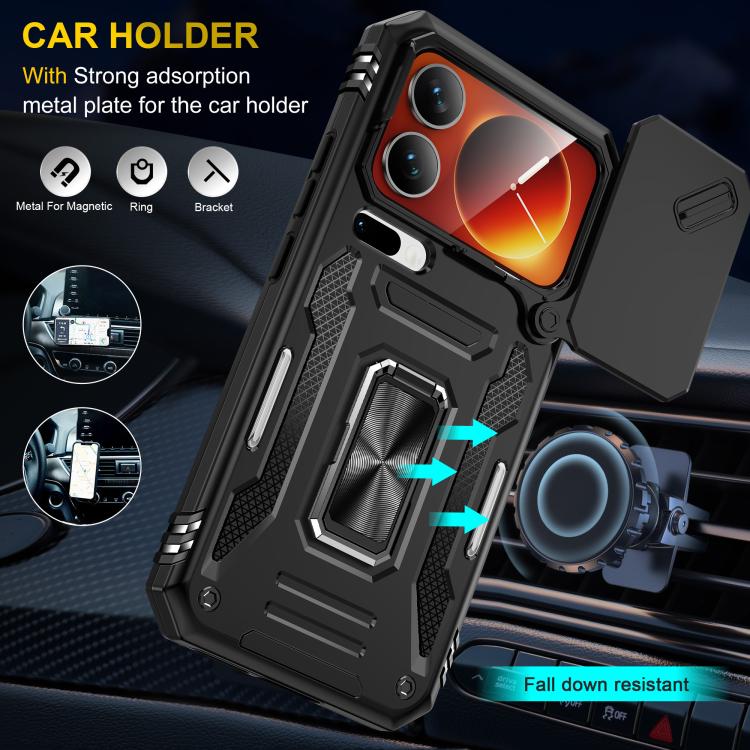 For Xiaomi 17 Pro Armor PC Hybrid TPU Camera Shield Phone Case