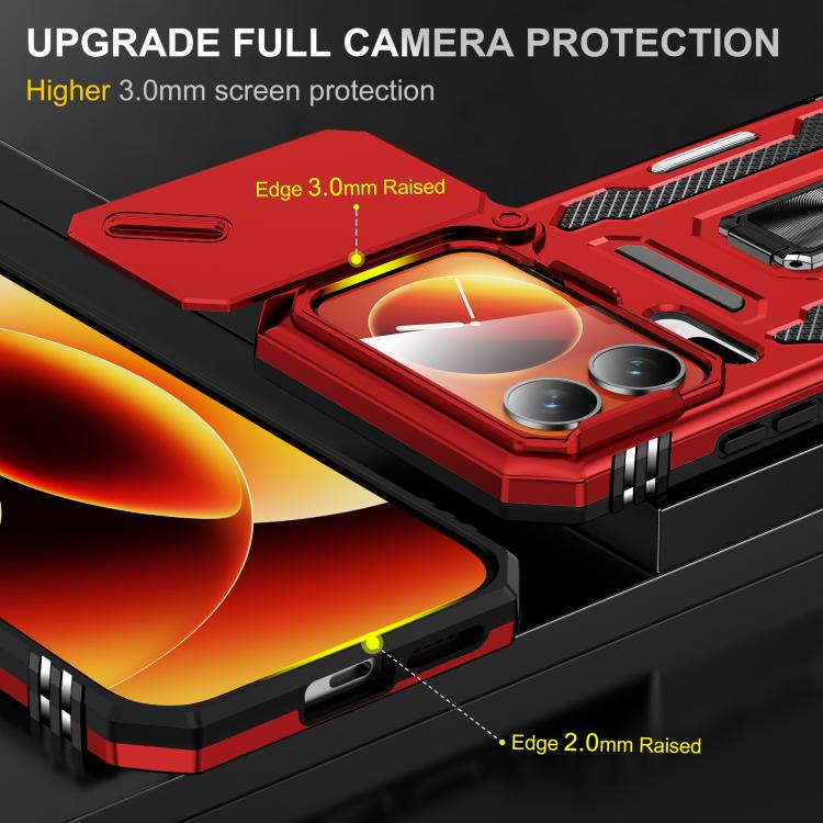 For Xiaomi 17 Pro Armor PC Hybrid TPU Camera Shield Phone Case
