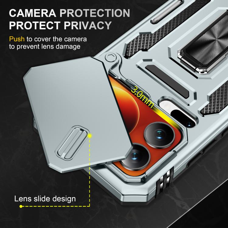 For Xiaomi 17 Pro Armor PC Hybrid TPU Camera Shield Phone Case