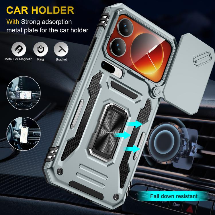For Xiaomi 17 Pro Armor PC Hybrid TPU Camera Shield Phone Case