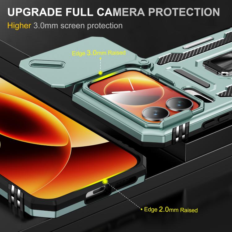 For Xiaomi 17 Pro Max Armor PC Hybrid TPU Camera Shield Phone Case