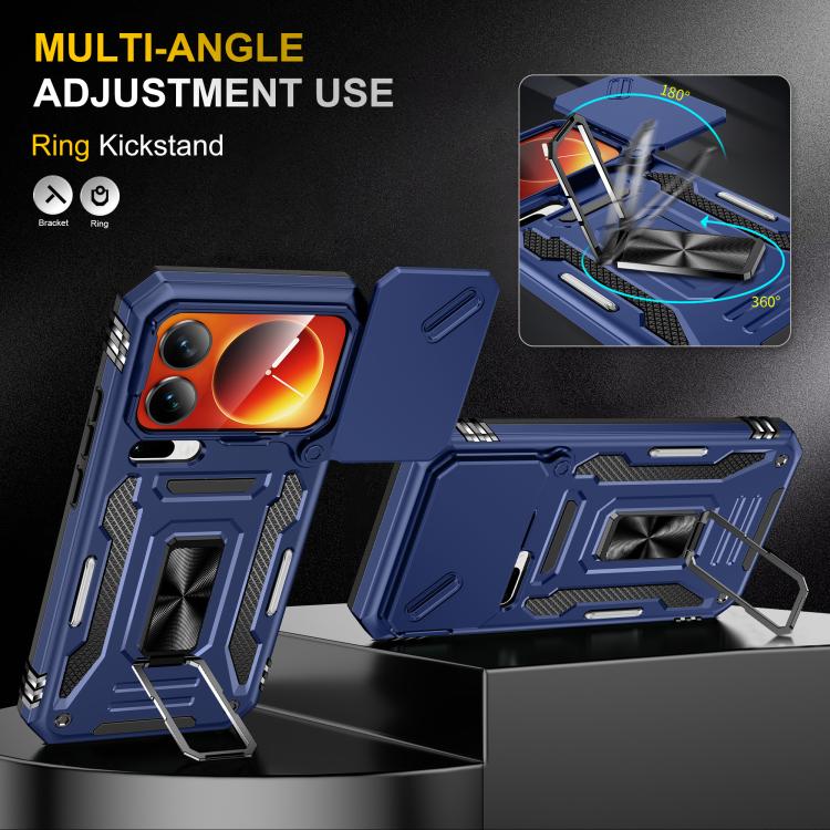 For Xiaomi 17 Pro Max Armor PC Hybrid TPU Camera Shield Phone Case