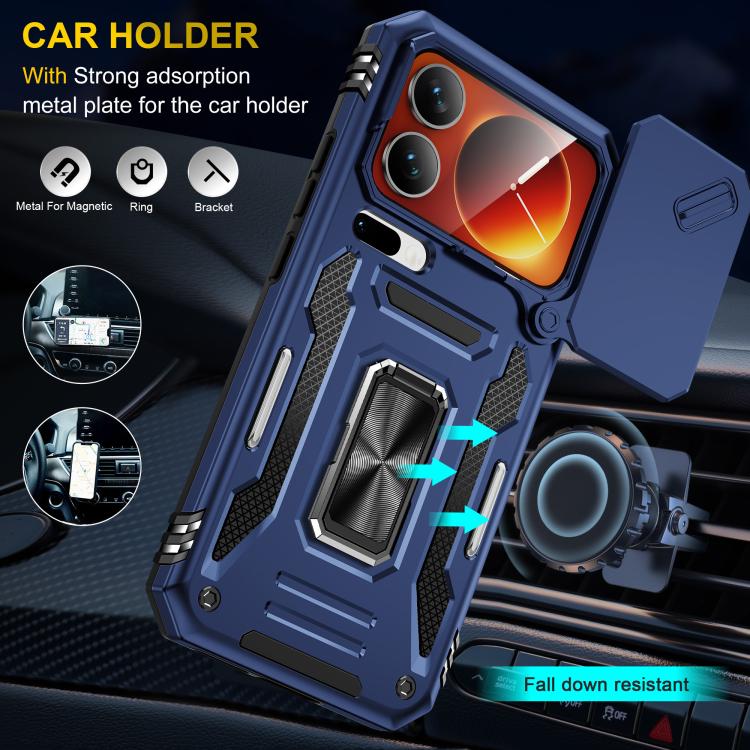 For Xiaomi 17 Pro Max Armor PC Hybrid TPU Camera Shield Phone Case