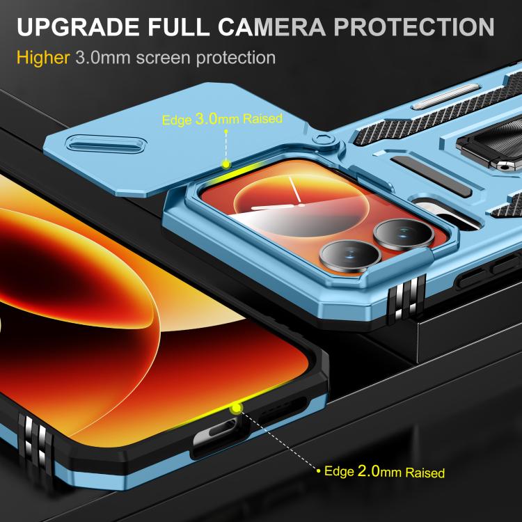 For Xiaomi 17 Pro Max Armor PC Hybrid TPU Camera Shield Phone Case