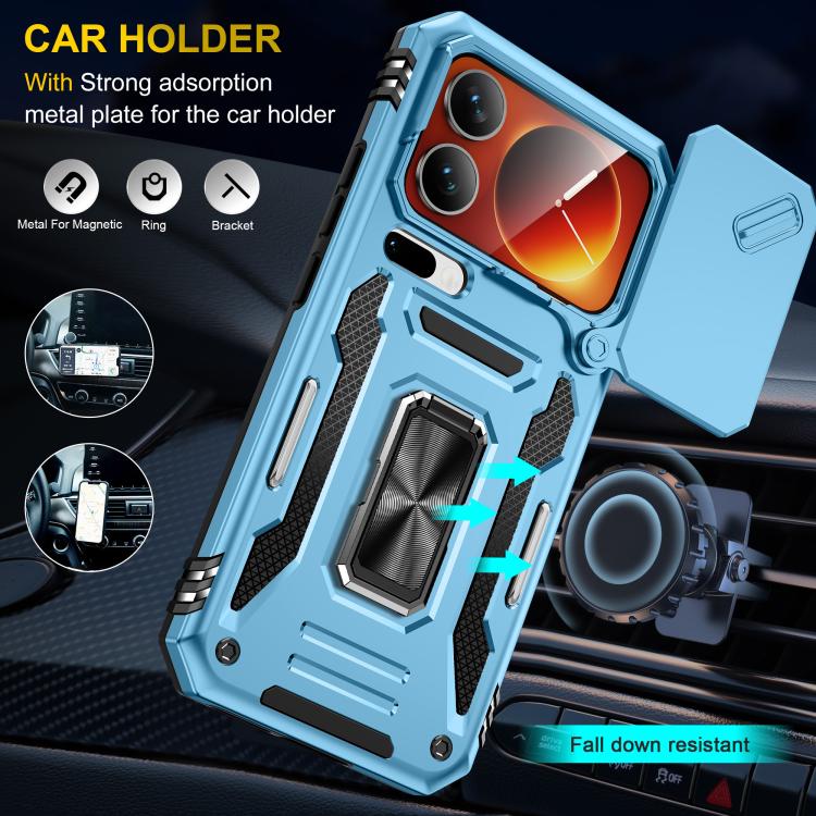 For Xiaomi 17 Pro Max Armor PC Hybrid TPU Camera Shield Phone Case