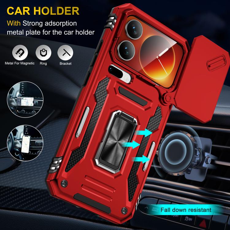 For Xiaomi 17 Pro Max Armor PC Hybrid TPU Camera Shield Phone Case