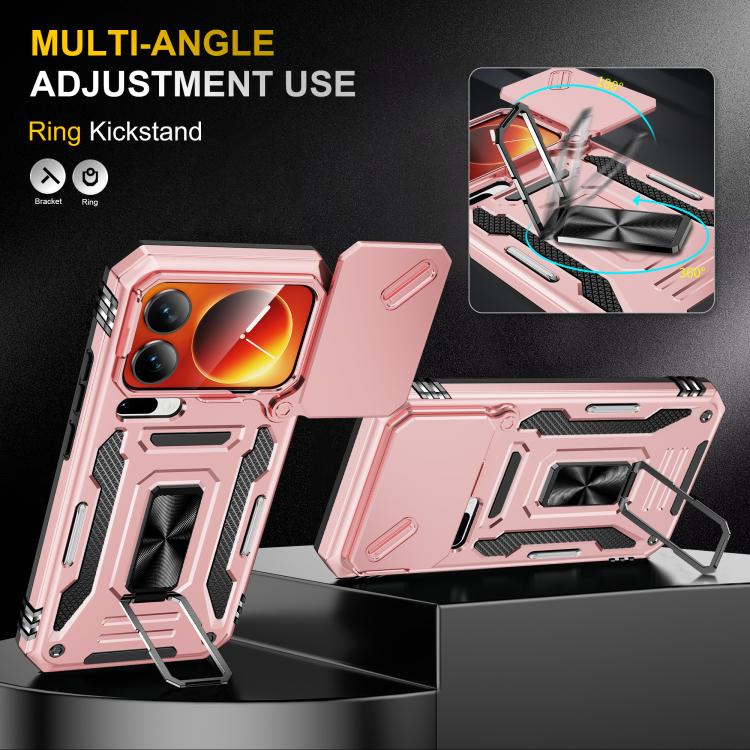 For Xiaomi 17 Pro Max Armor PC Hybrid TPU Camera Shield Phone Case