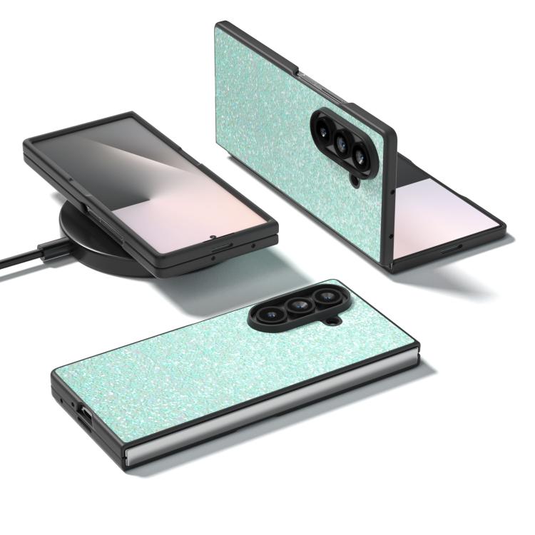 For Samsung Galaxy Z Fold7 5G Black Frame Colorful Glitter Phone Case