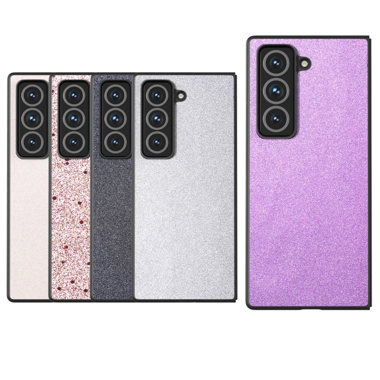 For Samsung Galaxy Z Fold Special Black Frame Glitter Shockproof Phone Case