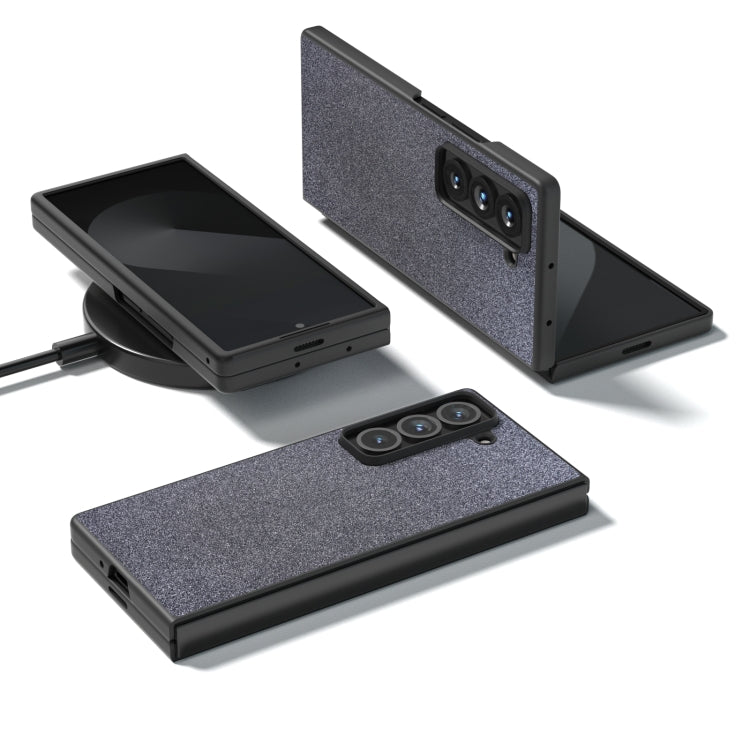 For Samsung Galaxy Z Fold Special Black Frame Glitter Shockproof Phone Case