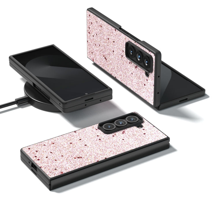 For Samsung Galaxy Z Fold Special Black Frame Glitter Shockproof Phone Case
