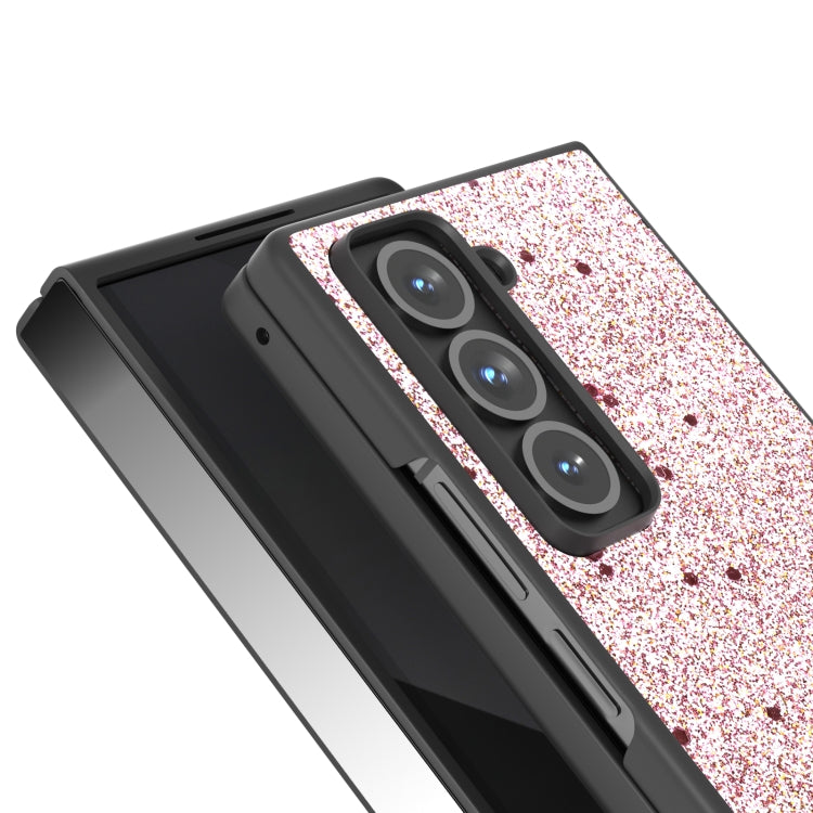 For Samsung Galaxy Z Fold Special Black Frame Glitter Shockproof Phone Case