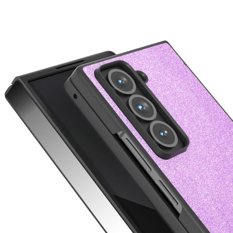 For Samsung Galaxy Z Fold Special Black Frame Glitter Shockproof Phone Case