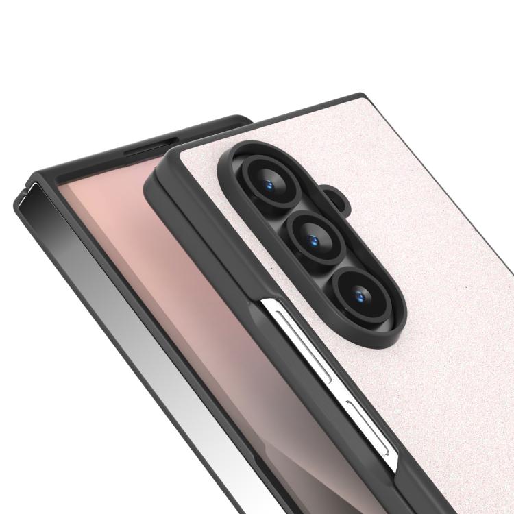 For Samsung Galaxy Z Fold7 5G Black Frame Glitter Shockproof Phone Case