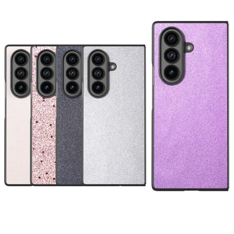 For Samsung Galaxy Z Fold7 5G Black Frame Glitter Shockproof Phone Case