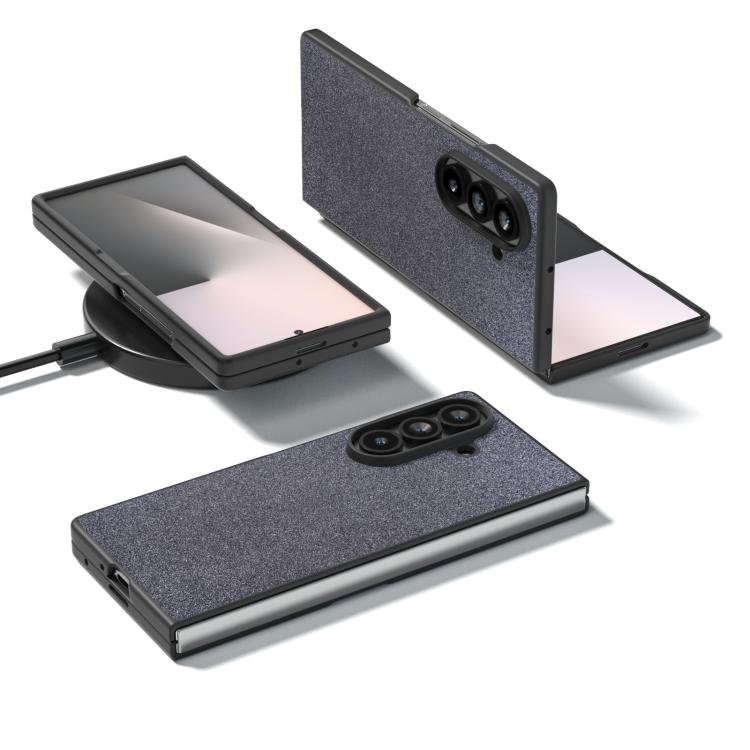 For Samsung Galaxy Z Fold7 5G Black Frame Glitter Shockproof Phone Case
