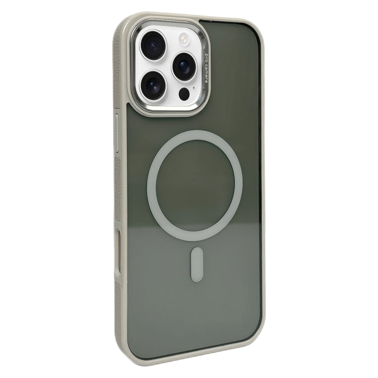 For iPhone 16 Pro Max Metal Lens Frame MagSafe Phone Case