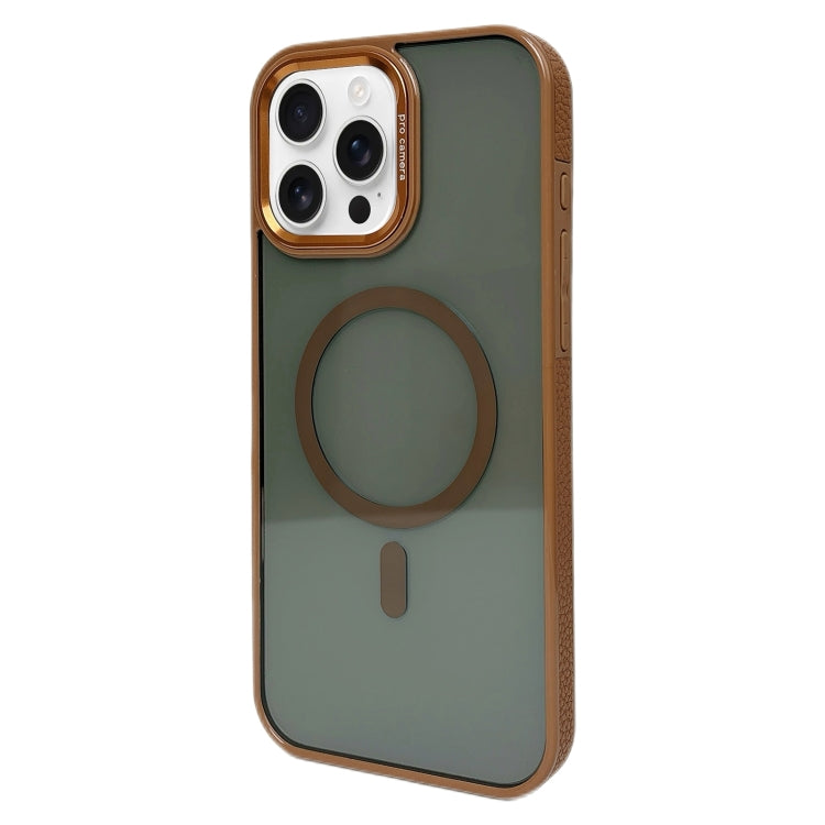 For iPhone 16 Pro Metal Lens Frame MagSafe Phone Case
