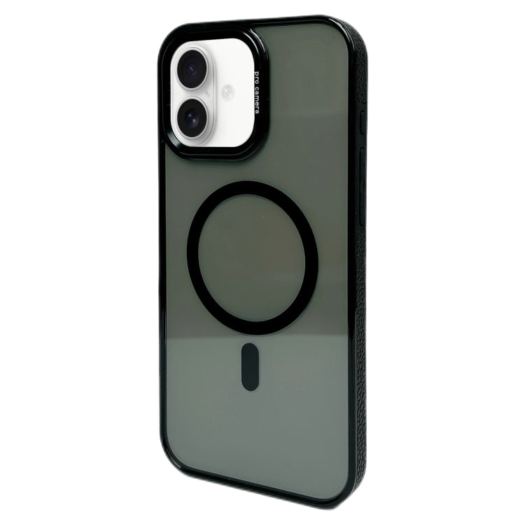 For iPhone 16 Metal Lens Frame MagSafe Phone Case