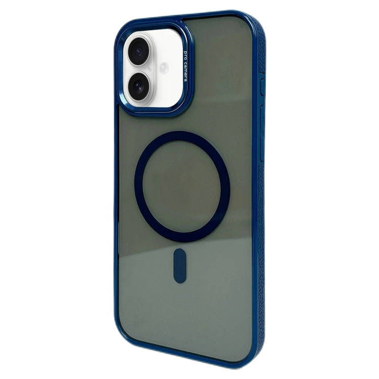 For iPhone 16 Metal Lens Frame MagSafe Phone Case