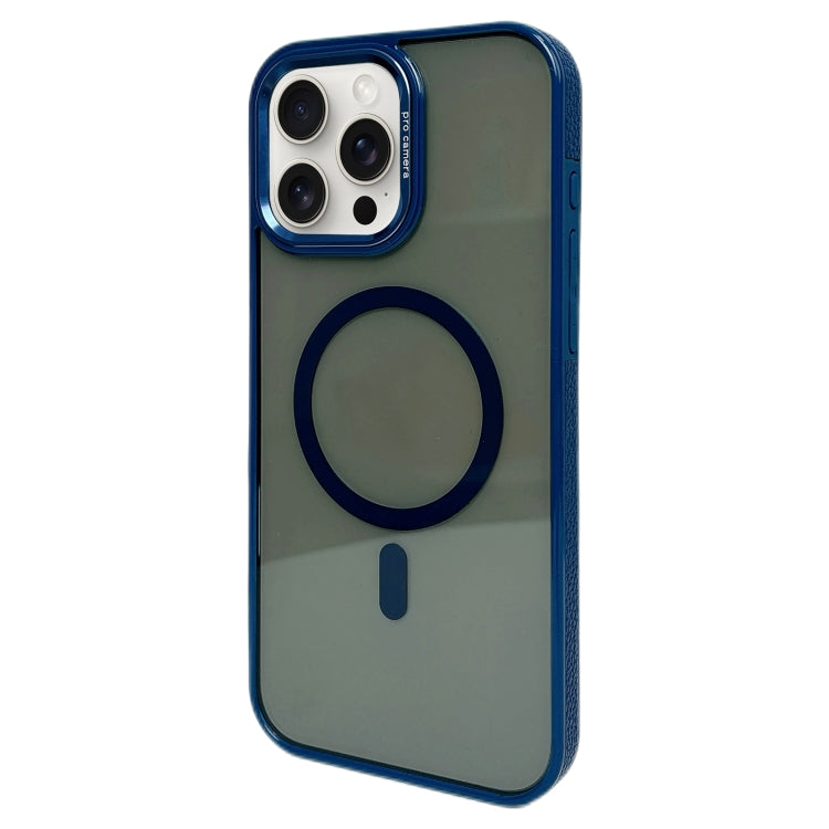 For iPhone 15 Pro Metal Lens Frame MagSafe Phone Case