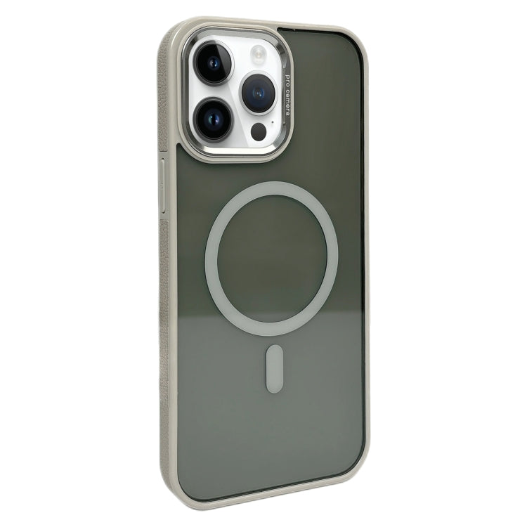 For iPhone 14 Pro Metal Lens Frame MagSafe Phone Case