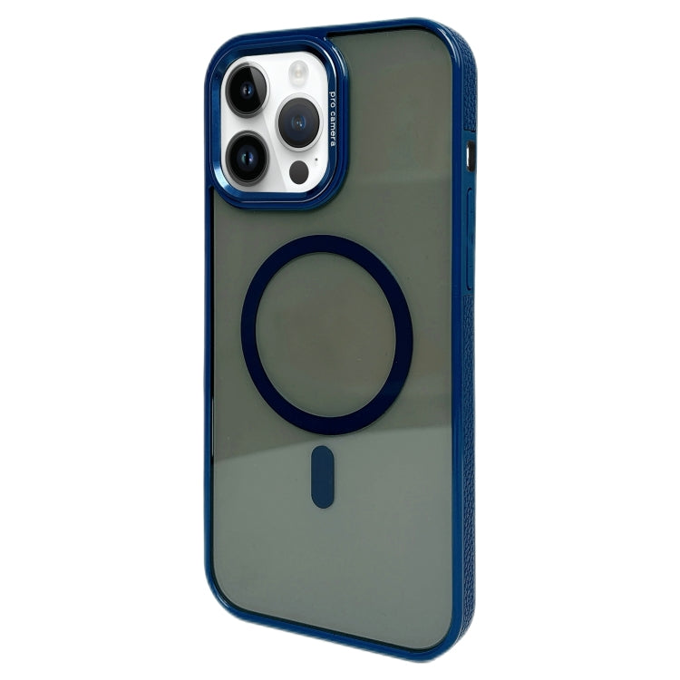 For iPhone 14 Pro Max Metal Lens Frame MagSafe Phone Case
