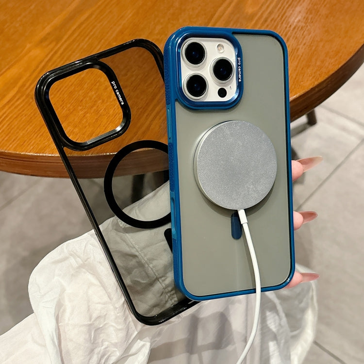 For iPhone 16 Metal Lens Frame MagSafe Phone Case