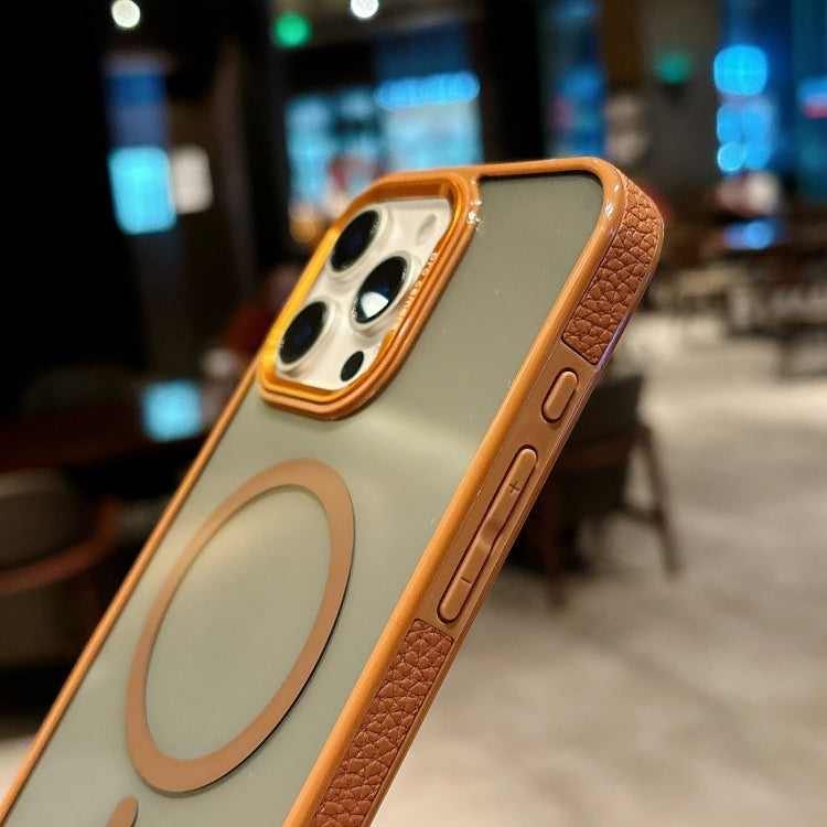 For iPhone 13 Metal Lens Frame MagSafe Phone Case
