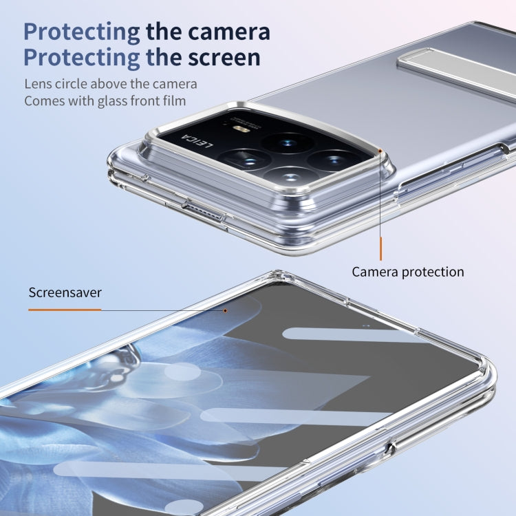For Xiaomi Mix Fold 4 Ice-Cold Holder PC Hybrid TPU Phone Case
