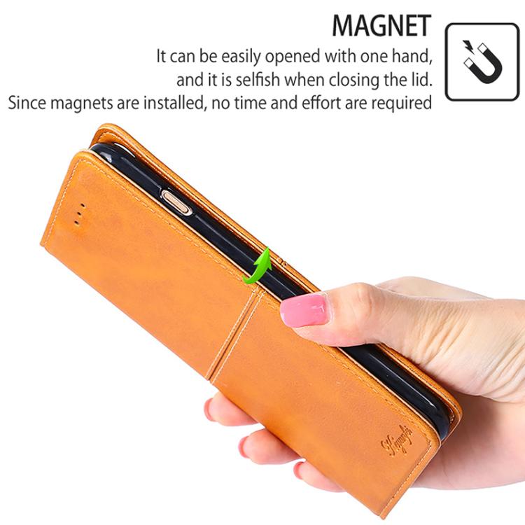 For Redmi Note 14S 4G Cow Texture Magnetic Leather Phone Case