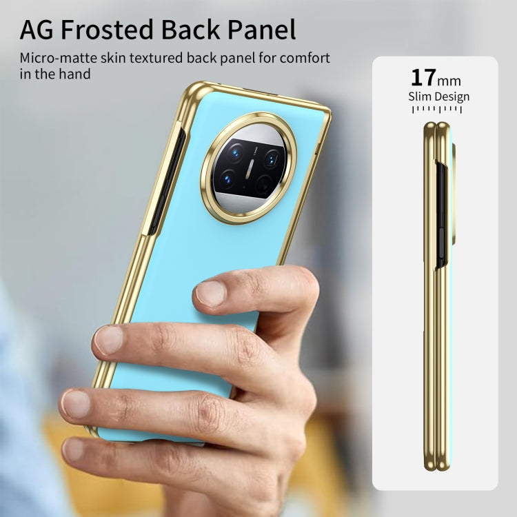 For Huawei Mate X3 Integrated AG Frosted Vacuum Plating Phone Case