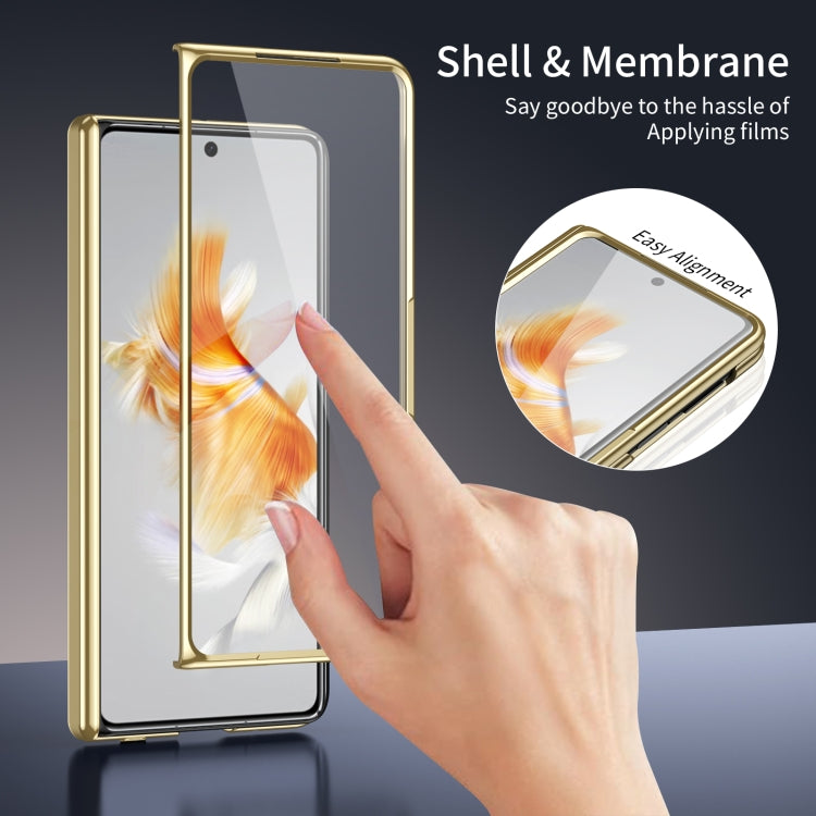 For Huawei Mate X3 Integrated AG Frosted Vacuum Plating Phone Case