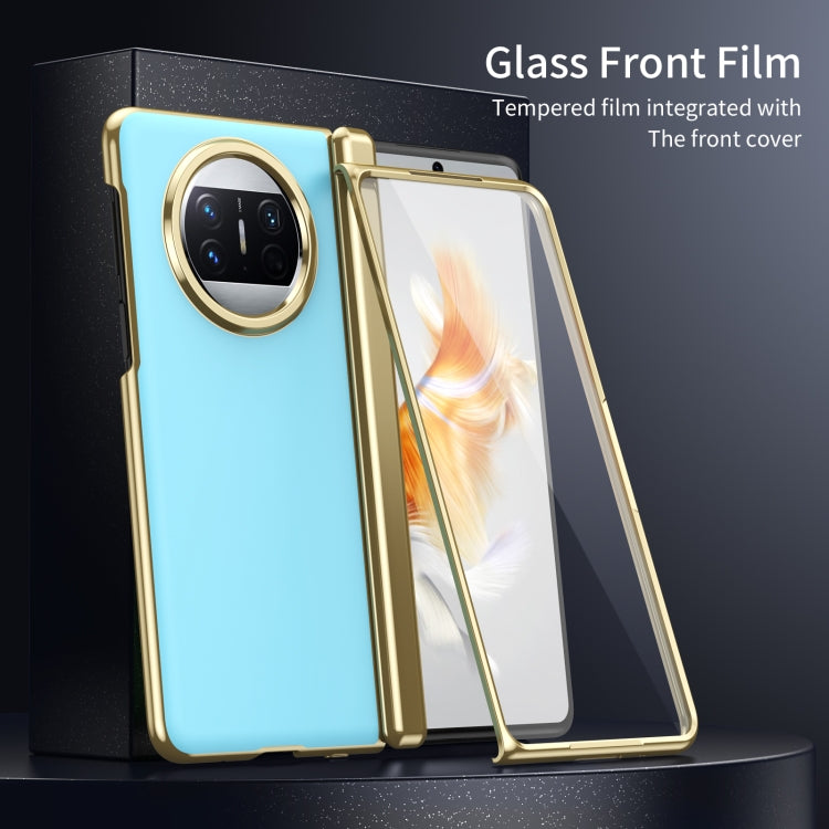 For Huawei Mate X3 Integrated AG Frosted Vacuum Plating Phone Case