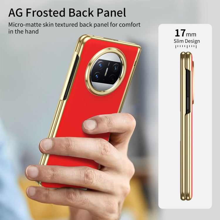 For Huawei Mate X3 Integrated AG Frosted Vacuum Plating Phone Case