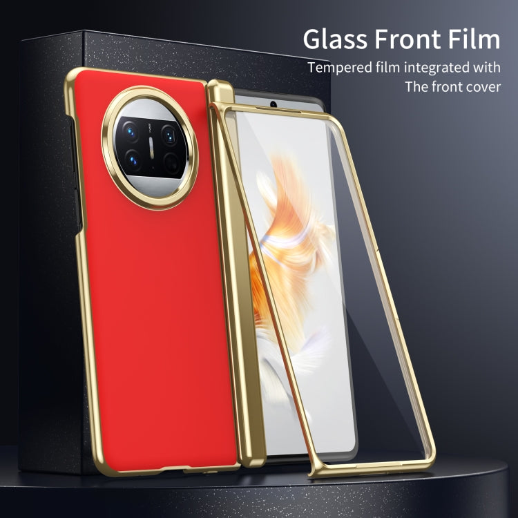 For Huawei Mate X3 Integrated AG Frosted Vacuum Plating Phone Case
