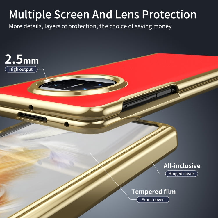 For Huawei Mate X3 Integrated AG Frosted Vacuum Plating Phone Case