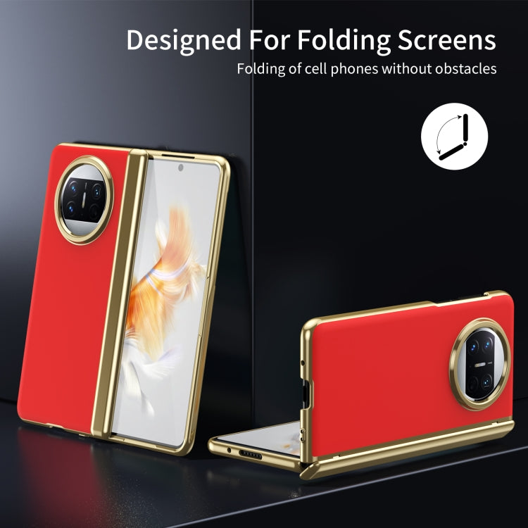 For Huawei Mate X3 Integrated AG Frosted Vacuum Plating Phone Case