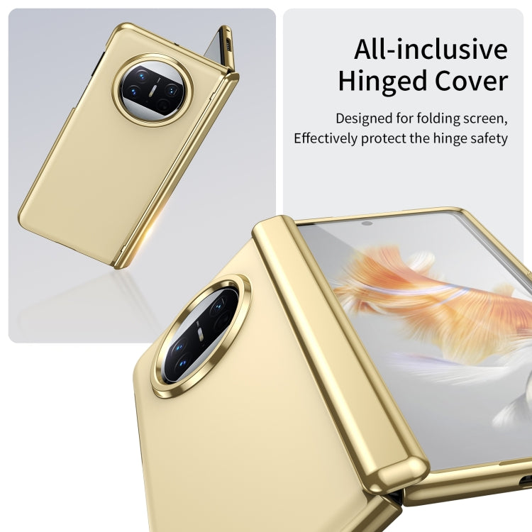 For Huawei Mate X3 Integrated AG Frosted Vacuum Plating Phone Case