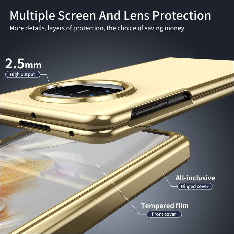 For Huawei Mate X3 Integrated AG Frosted Vacuum Plating Phone Case