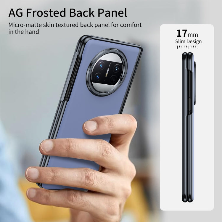 For Huawei Mate X3 Integrated AG Frosted Vacuum Plating Phone Case