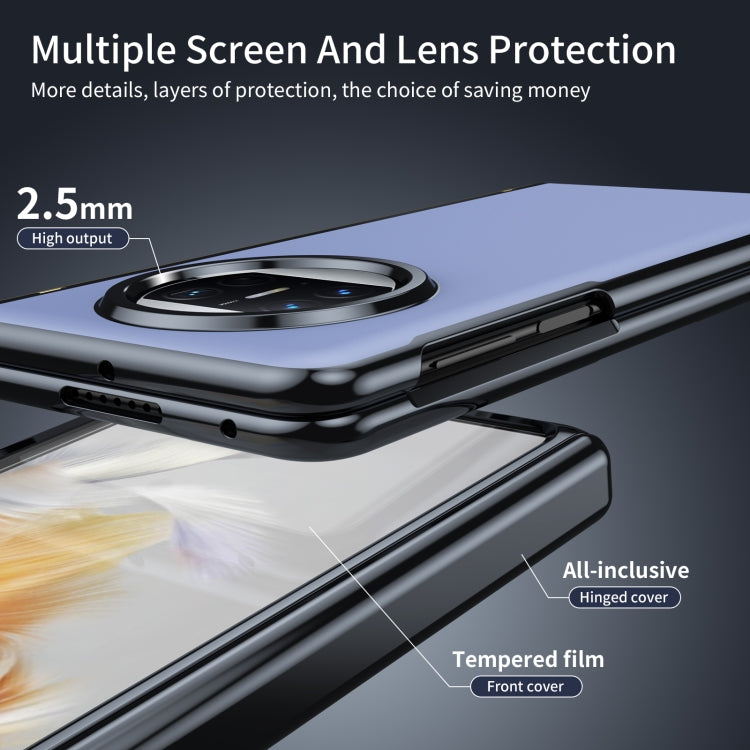 For Huawei Mate X3 Integrated AG Frosted Vacuum Plating Phone Case