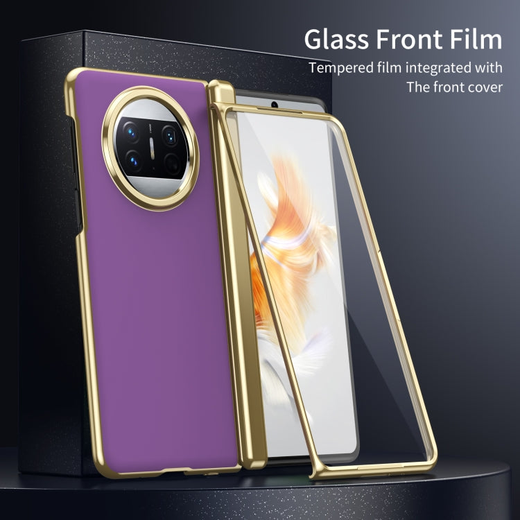 For Huawei Mate X3 Integrated AG Frosted Vacuum Plating Phone Case
