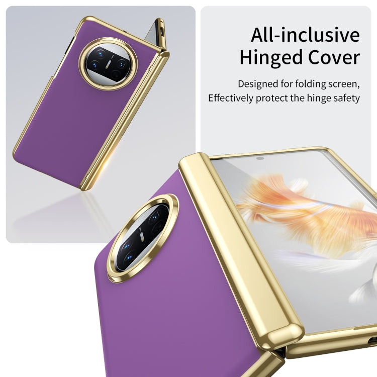 For Huawei Mate X3 Integrated AG Frosted Vacuum Plating Phone Case