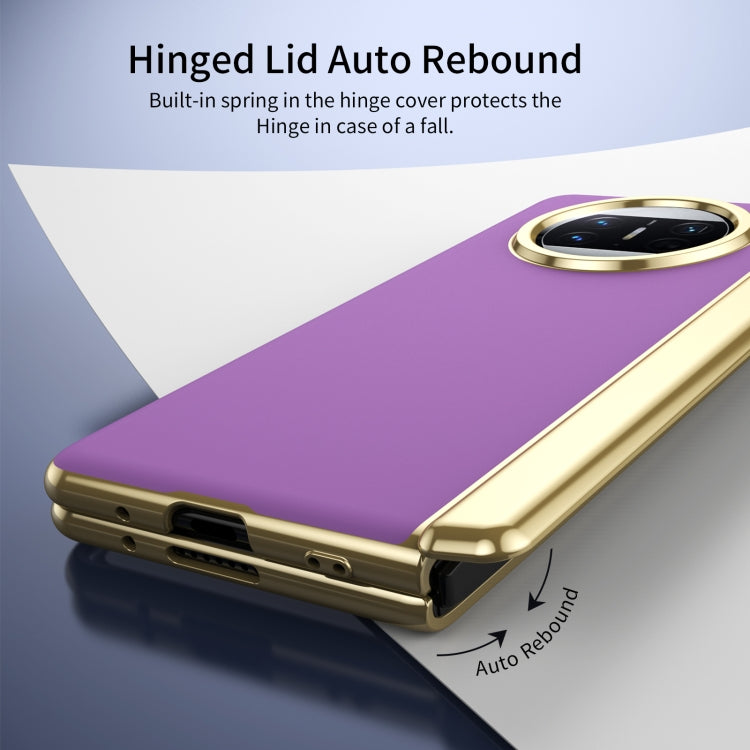 For Huawei Mate X3 Integrated AG Frosted Vacuum Plating Phone Case